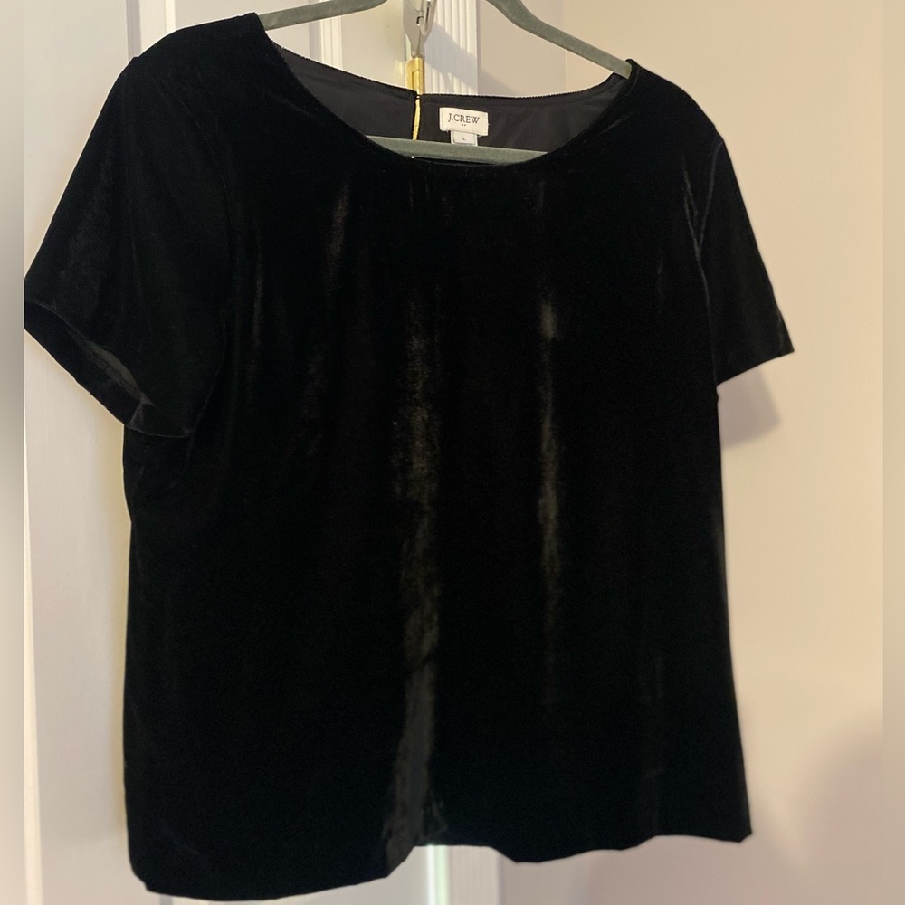 Velvet shirt sleeve shirt - J Crew